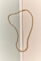 Mateo Semi Bezel Graduated Oval Round Brilliant Necklace