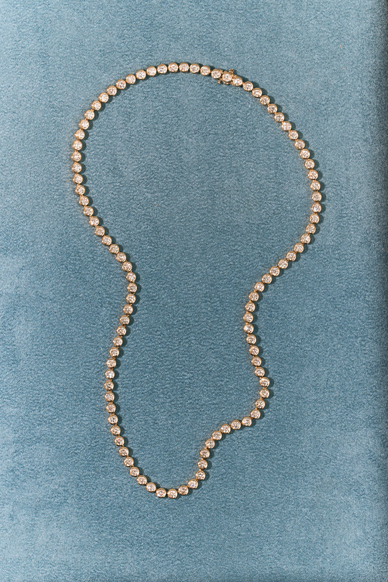 York Bezel Set Tennis Necklace