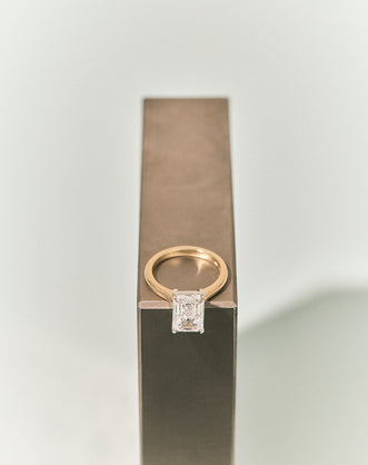 Lexington Emerald Cut Solitaire Classic Engagement Ring