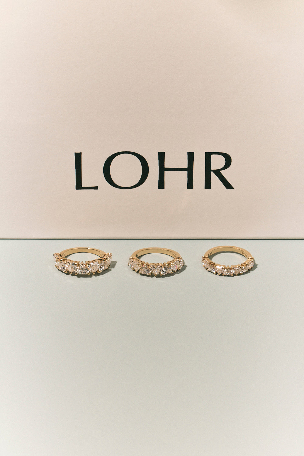 Melrose 0.30ct Heart Shape Half Eternity Band