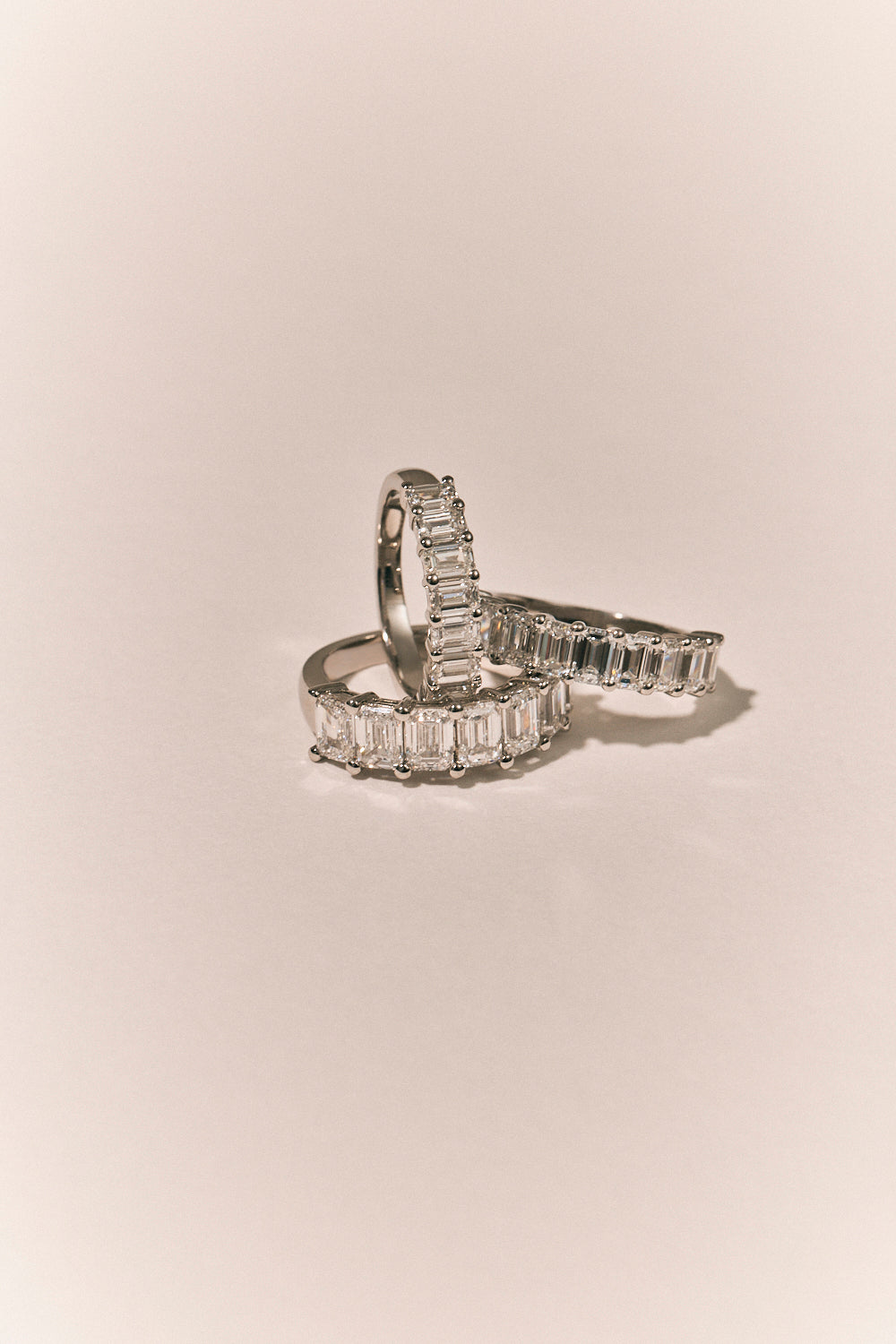 Soho 0.30ct Emerald Cut Half Eternity Band