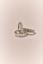 Soho 0.30ct Emerald Cut Half Eternity Band