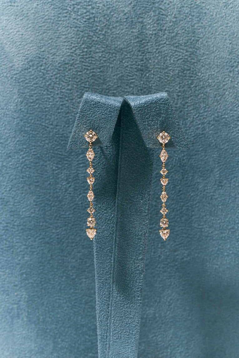 Noho Mixed Shape Statement Drop Earrings