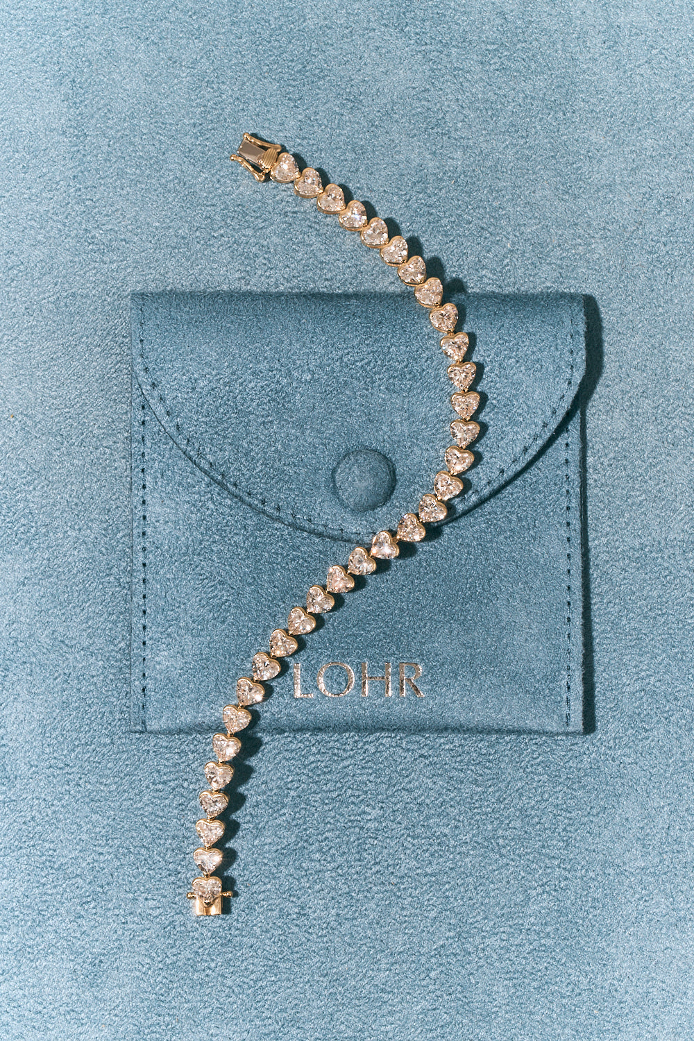 Sevres 11ct Heart Shape Tennis Bracelet