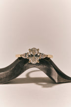 Bonaparte Oval Pear Side Stone Engagement Ring