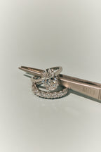 Montaigne Oval Solitaire Swept Shoulder Engagement Ring
