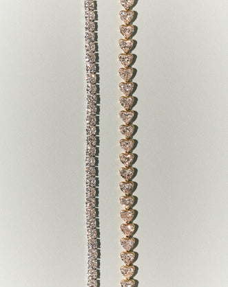 Sevres 11ct Heart Shape Tennis Bracelet