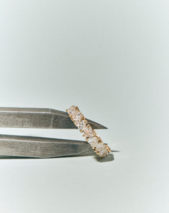 Melrose 0.30ct Heart Shape Half Eternity Band