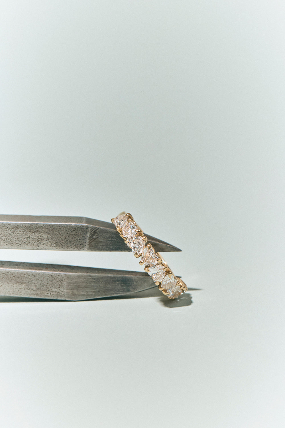 Melrose 0.30ct Heart Shape Half Eternity Band