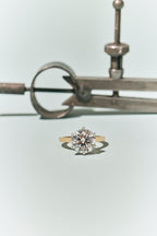 Cambon Round Brilliant Six Claw Solitaire Swept Shoulder Engagement Ring
