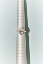 Vestry 3ct Pear Solitaire Scalloped Engagement Ring