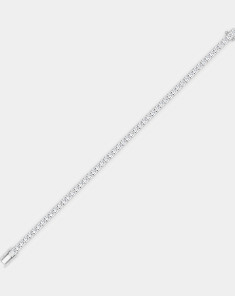 Vandam round brilliant tennis bracelet 5.5ct in white gold