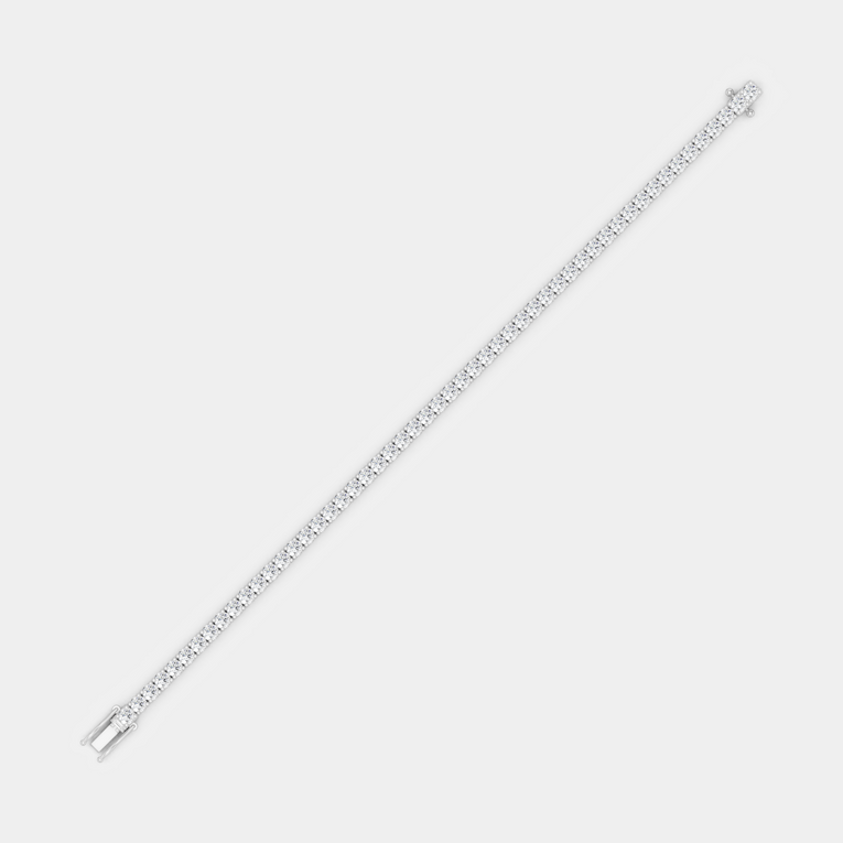 Vandam round brilliant tennis bracelet 5.5ct in white gold