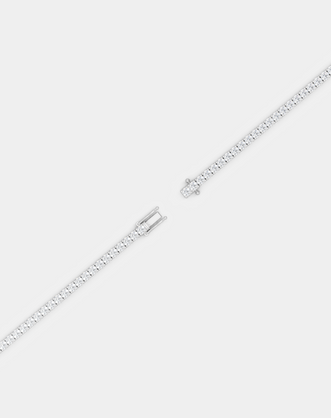 Vandam round brilliant tennis bracelet 5.5ct in white gold