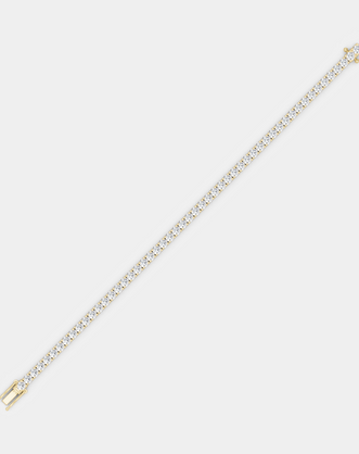 Vandam round brilliant tennis bracelet 5.5ct in yellow gold