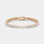Vandam round brilliant tennis bracelet 8.5ct in rose gold