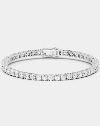 Vandam round brilliant tennis bracelet 8.5ct in white gold