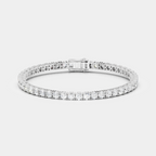 Vandam round brilliant tennis bracelet 8.5ct in white gold