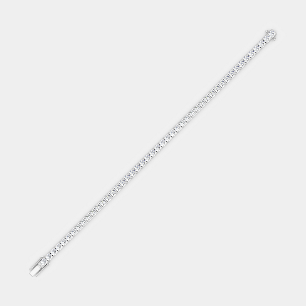 Vandam round brilliant tennis bracelet 8.5ct in white gold