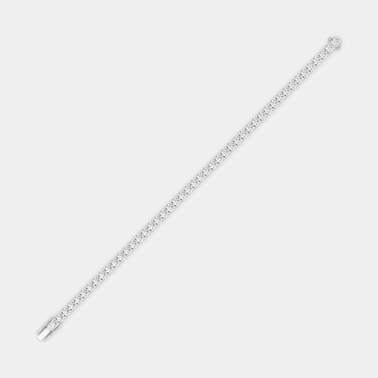 Vandam round brilliant tennis bracelet 8.5ct in white gold