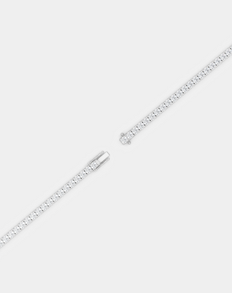 Vandam round brilliant tennis bracelet 8.5ct in white gold