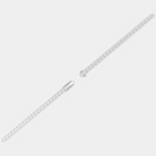 Vandam round brilliant tennis bracelet 8.5ct in white gold