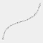 Willow Mixed Shape Tennis Bracelet 18ct white gold