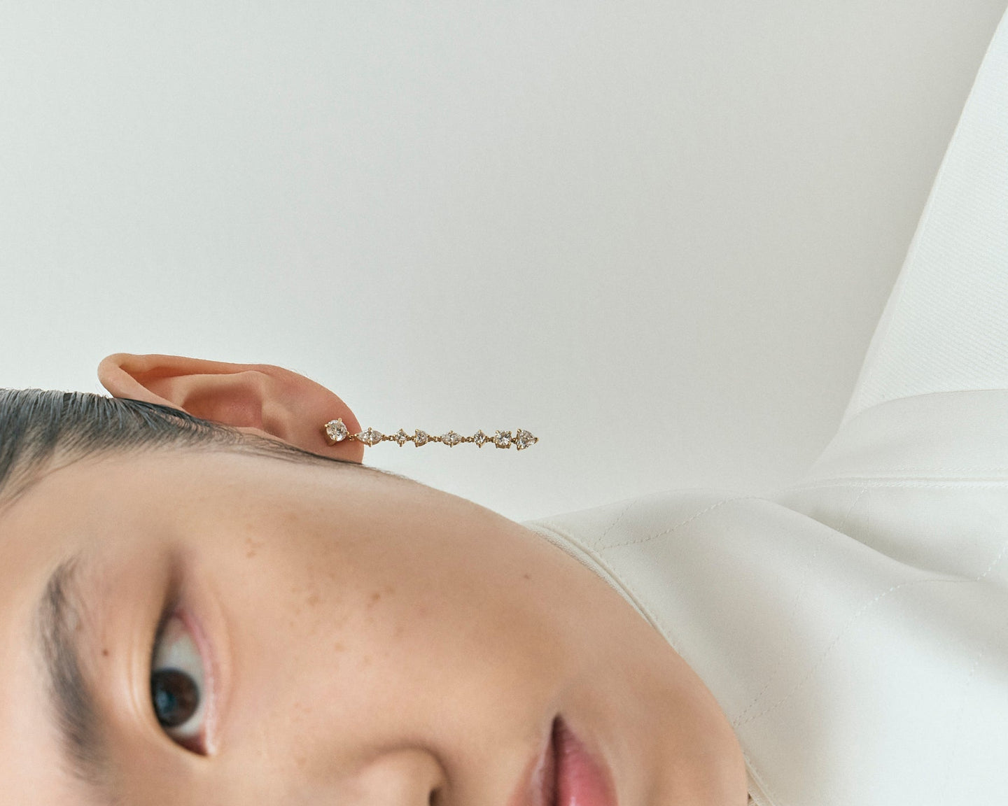 Noho mixed shape statement drop earrings in 18ct yellow gold 