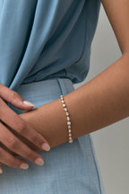 Willow Mixed Shape Tennis Bracelet on wrist