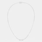 Lucile round brilliant claw set tennis necklace 10ct in white gold
