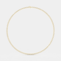 York bezel set tennis necklace in 18ct yellow gold