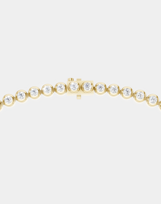Bezel diamond tennis necklace 
York by LOHR