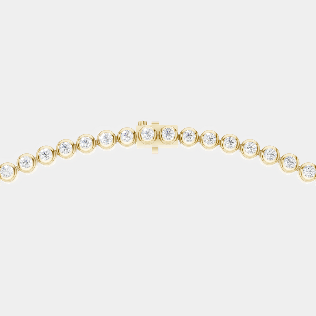 Bezel diamond tennis necklace 
York by LOHR