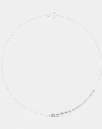 Mateo Graduated diamond necklace detail 18ct white gold