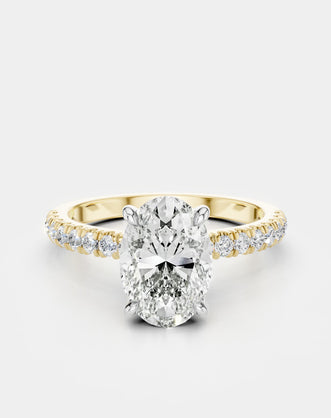 Oval Cut Diamond Ring for an engagement