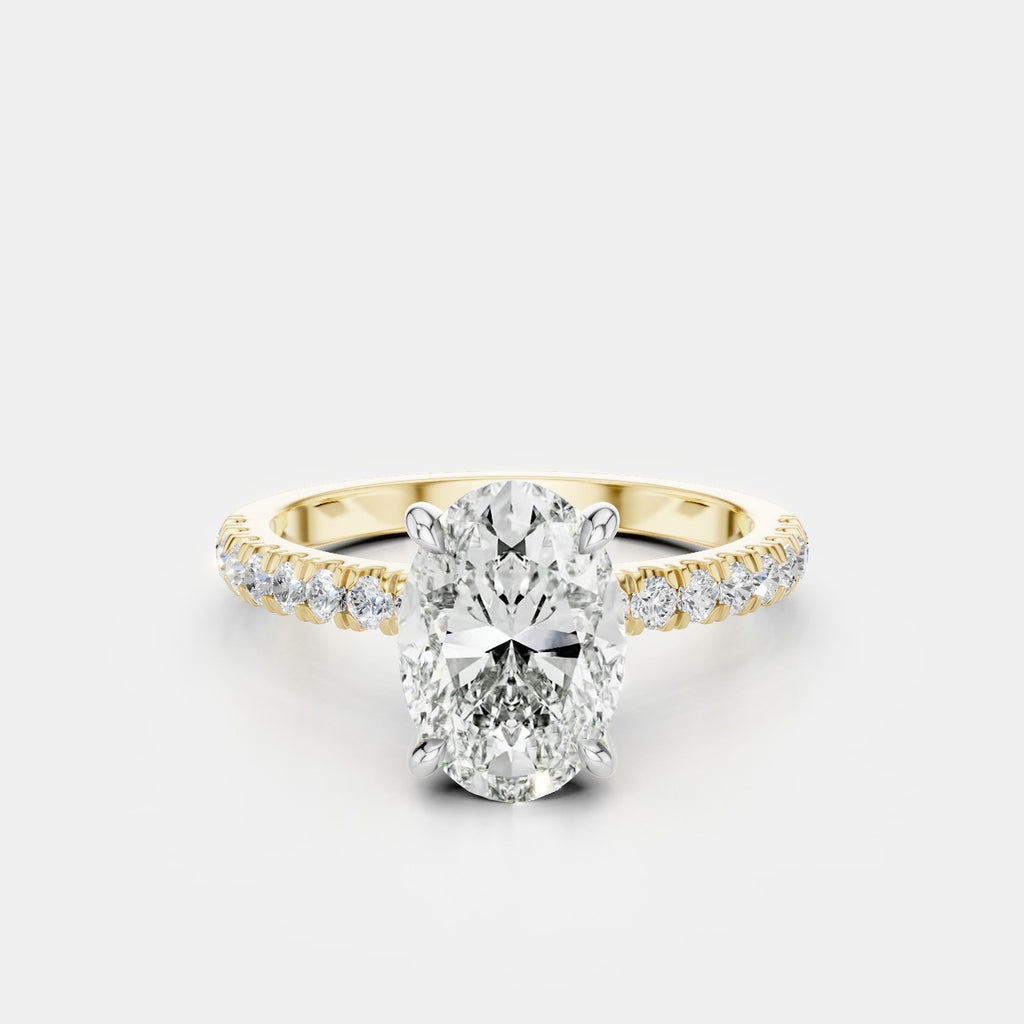 Oval Cut Diamond Ring for an engagement