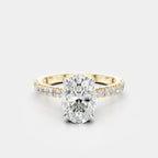Oval Cut Diamond Ring for an engagement