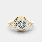 Kenmare East-West 1.5ct Marquise Solitaire Pinky Ring