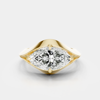 Kenmare East-West 1.5ct Marquise Solitaire Pinky Ring