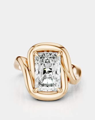 Nolita 2ct Radiant Cut Curved Band Pinky Ring
