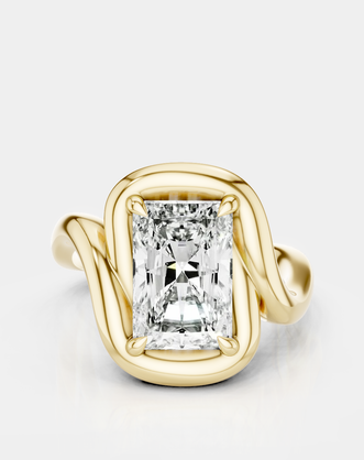 Nolita 2ct Radiant Cut Curved Band Pinky Ring
