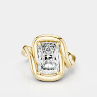 Nolita 2ct Radiant Cut Curved Band Pinky Ring