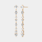 Noho mixed shape statement drop earrings in 18ct rose gold 