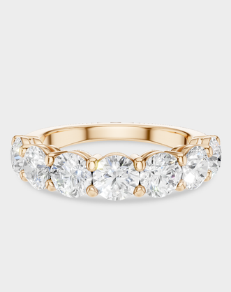Cheyne 0.30ct round brilliant half eternity band in 18ct rose gold