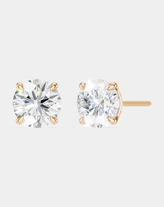Rowan 2ct round brilliant cut diamond studs in 18ct rose gold