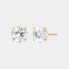 Rowan 2ct round brilliant cut diamond studs in 18ct rose gold