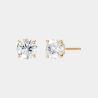 Dean 1ct round brilliant cut diamond studs in 18ct rose gold