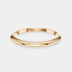 Cambon 1.8mm fine plain wedding band in 18ct rose gold