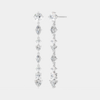 Noho mixed shape statement drop earrings in 18ct white gold 