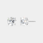 Dean 1ct round brilliant cut diamond studs in 18ct white gold